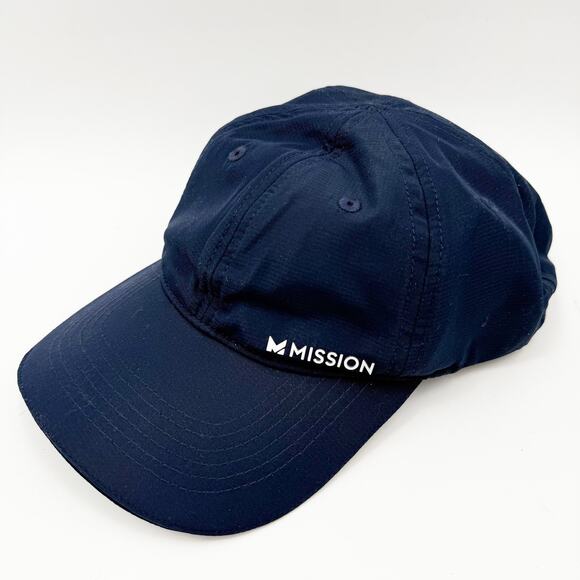 Mission Hat ‘Wet To Cool’ NEW Cap Navy Blue Strapback Moisture Wicking NWOT - Picture 13 of 13